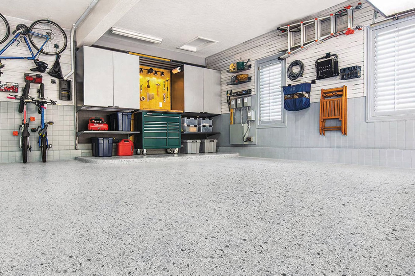 Garage floor concrete in Rialto, CA